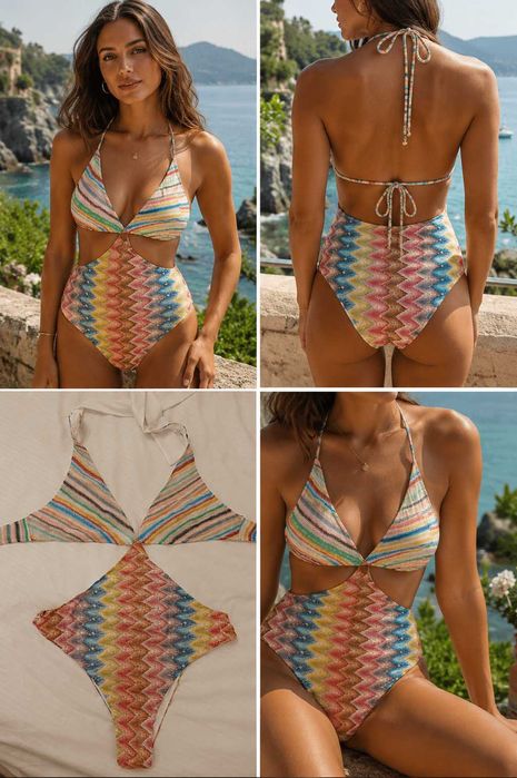 Costum baie Missoni ZigZag