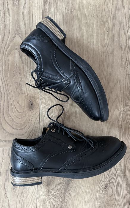 Pantofi Piele ORIGINAL PENGUIN Brogue Negru Barbati | Marime 42