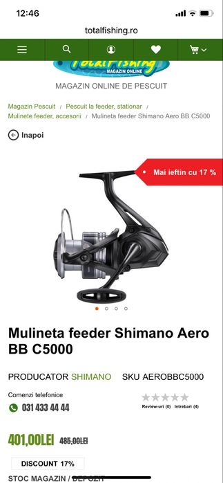 Set feeder shimano. Lanseta shimano aero x1. Mulineta shimano aero bb c5000 si husa de transport shimano