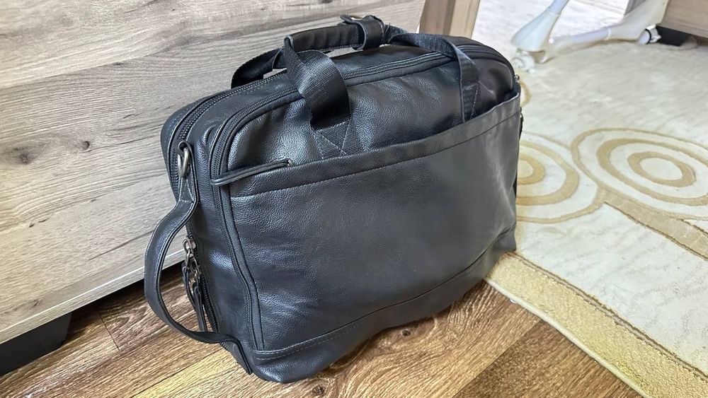 Сумка, для ноутбука, ручная кладь, рюкзак, натуральная кожа