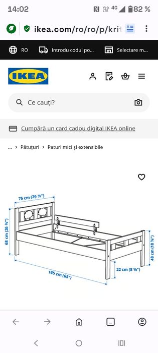 Paturi  copii Ikea  folosite deja demontate