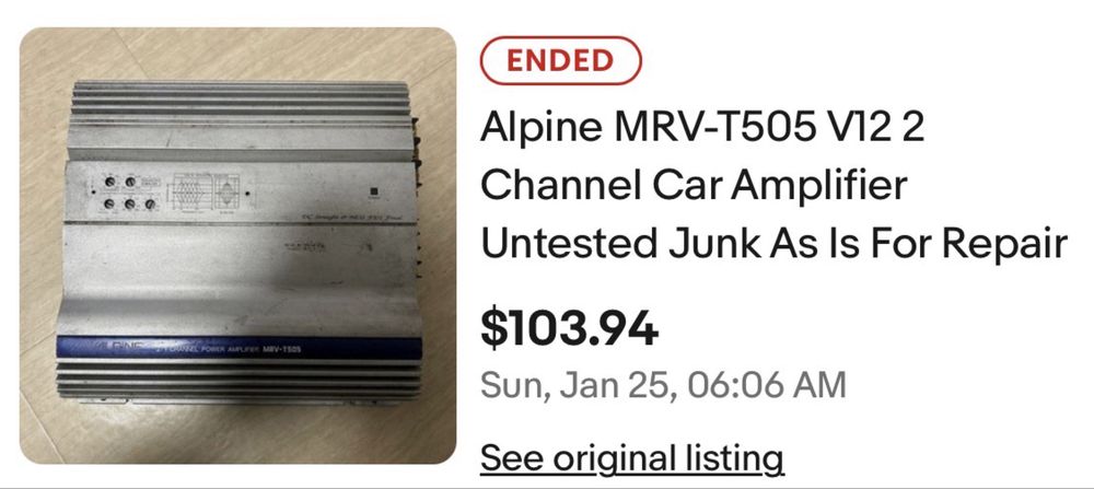 Subwoofer + statie Alpine MRV T505 si Alpine SWE 1244E