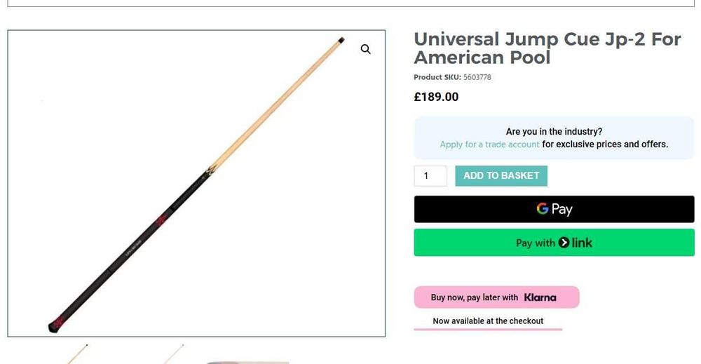 Билярдна щека Universal U2 и jump щека Universal JP-2 ( Перфектен комплект за билярд )