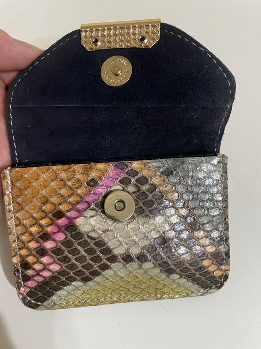 Клатч из натуральной кожи питона