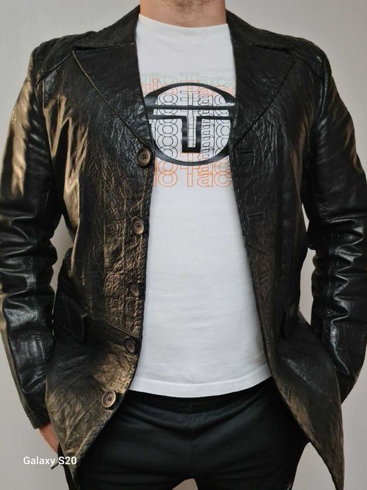 Мъжко сако естествена кожа Миланов