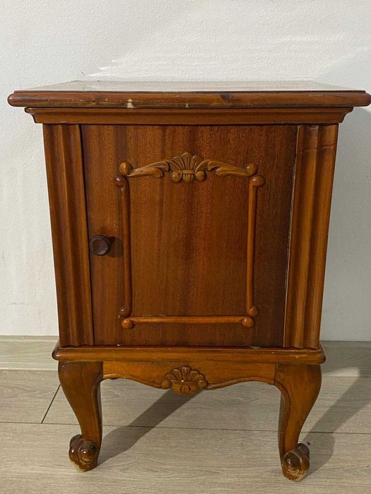 Noptieră Vintage din Lemn; Comodă Vintage Dormitor