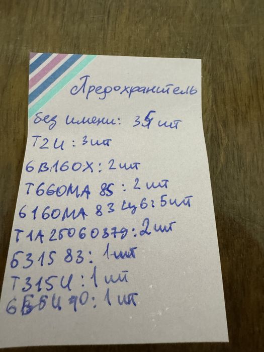 Предохранители.