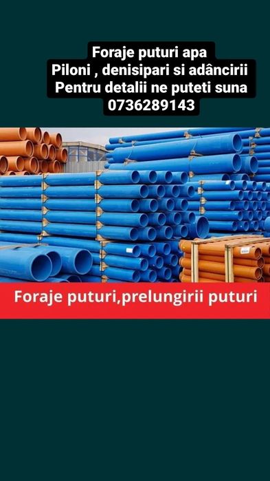 Foraje puturi manual si mecanizat