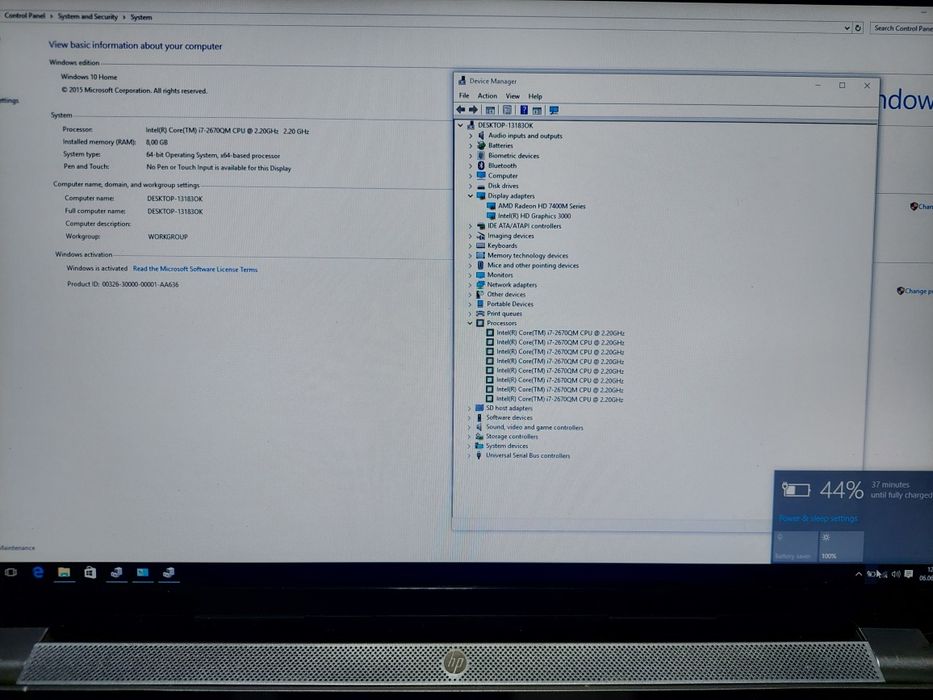 Laptop HP Pavilion DV7