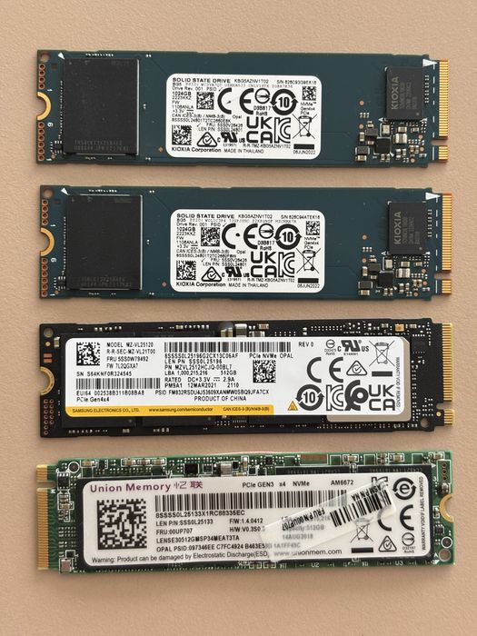 512 GB PCIe NVMe M.2 SSD