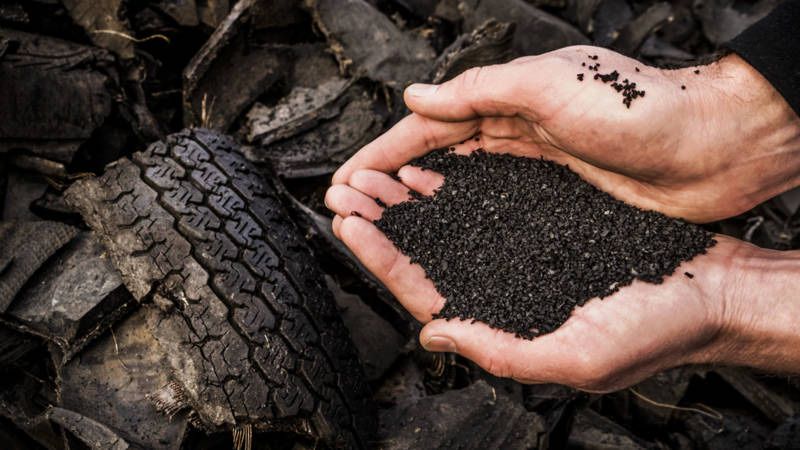 Линия по переработки автомобильных шин