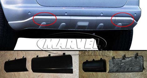 Капачки задна броня за Mercedes ML M-class W163 ( Мерцедес Мл ) гр ...