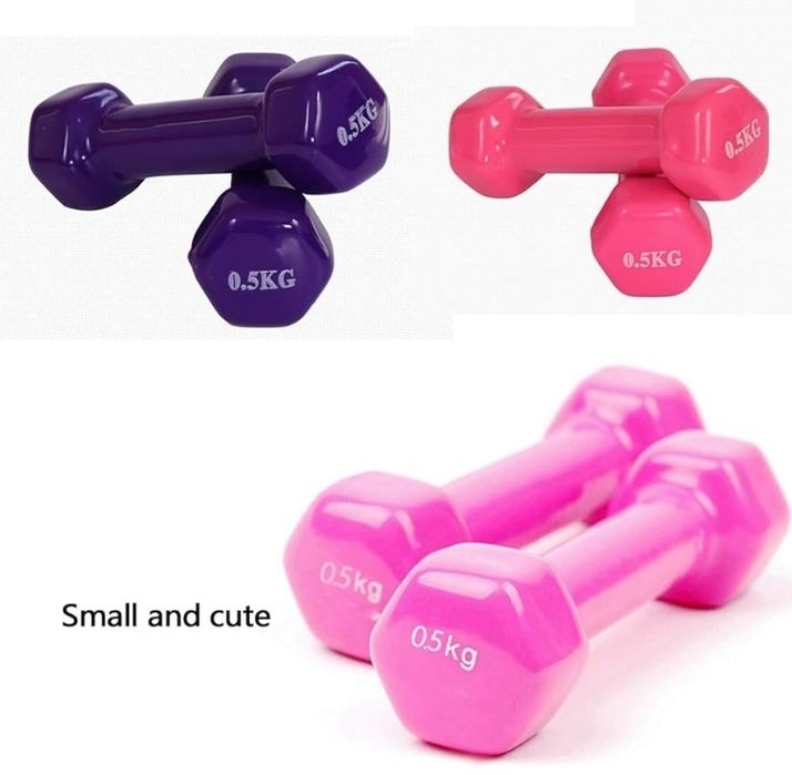 Гантель, цветные, для фитнеса