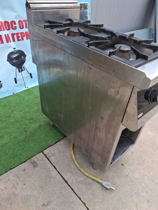 Професионален газов котлон две горелки