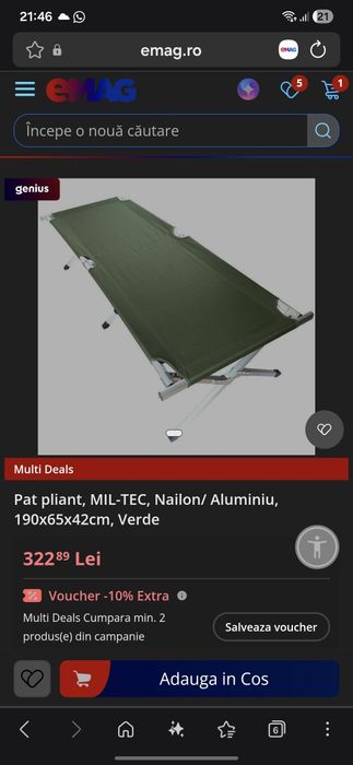 Pat pliabil mil tec