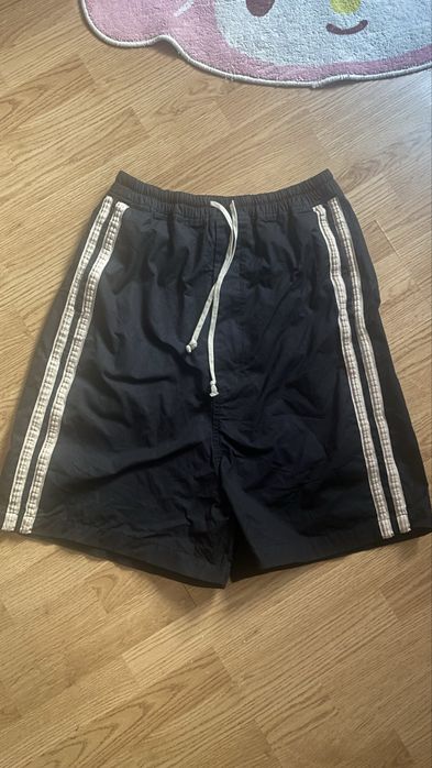 Rick Owens Black pearl striped shorts