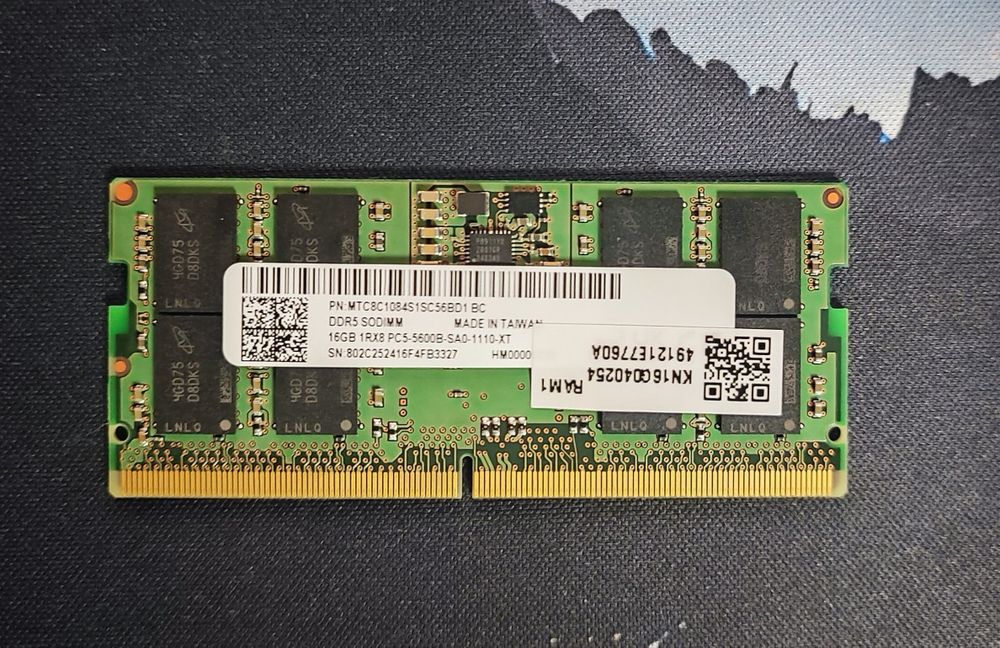 16 gb ram Micron ddr5 5600MHZ