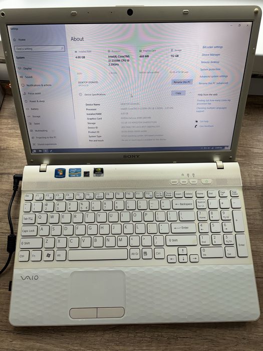 Vand Laptop Sony Vaio