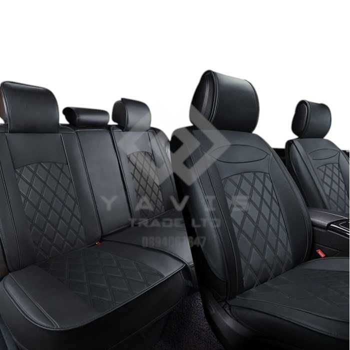 Коженна Тапицерия за кола, за всички седалки 5 части