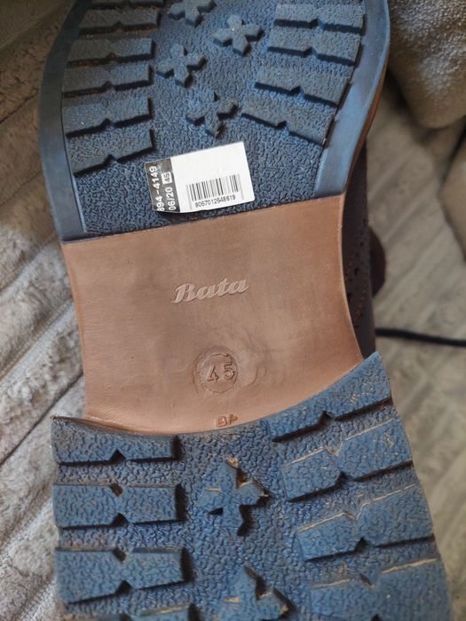 Ботинки мужские  зимние  BATA  кожа