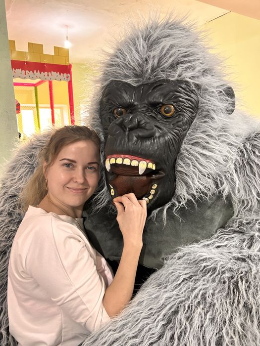 Ростовая кукла Горилла, аниматоры, экспресс-поздравление от Кинконга