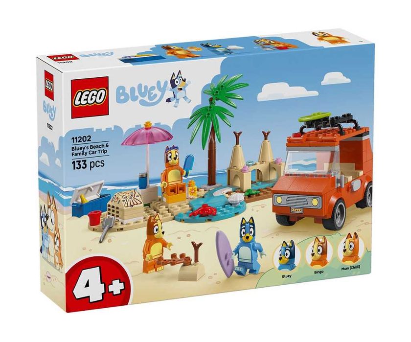 LEGO® Bluey 11202 - Bluey's Beach & Family Car Trip