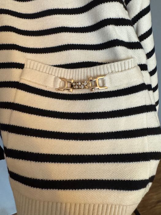 Блуза с качулка пуловер райе