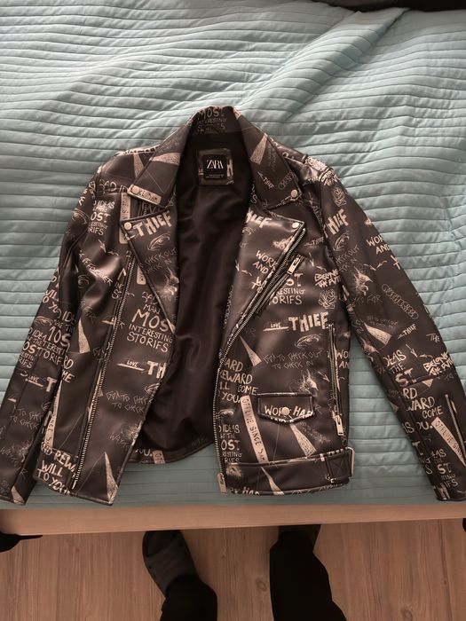 Яке от изкуствена кожа на Зара