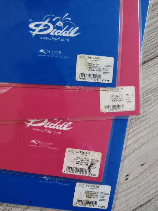 4 Planșe Diddl Germania pentru pentru masa sau activități copii pictat