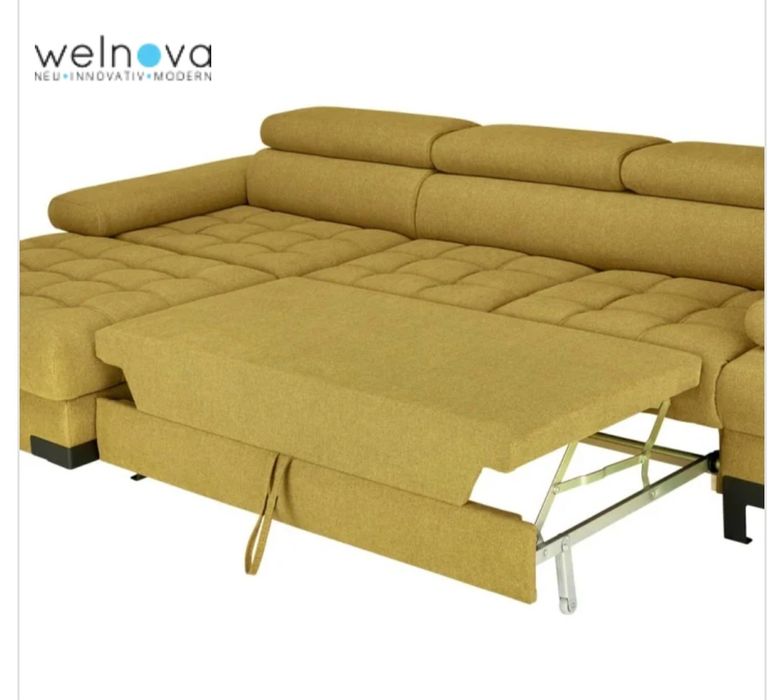 Холна гарнитура в цвят куркума