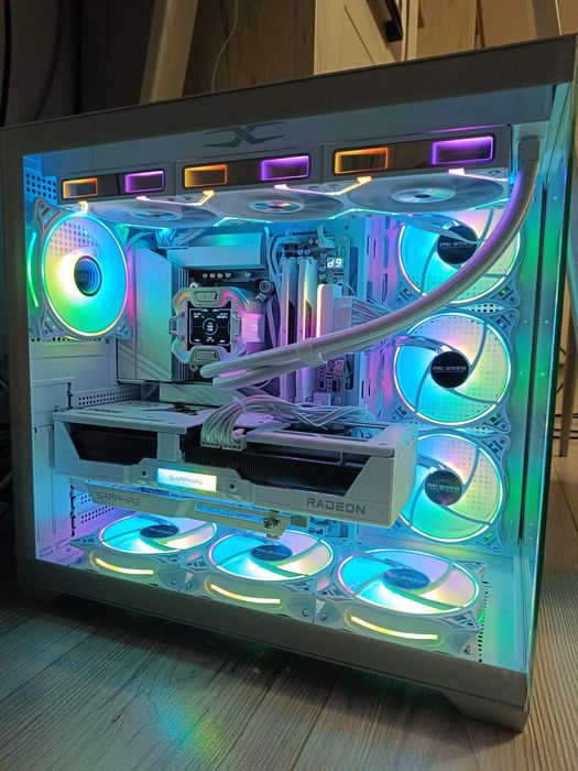 Set 7 ventilatoare ARGB 120 mm + controller + telecomandă, fără PWM