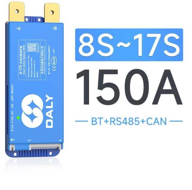 BMS 150A 24V 48V  8-17S 16S Bluetooth LiFePo4 Li-Ion