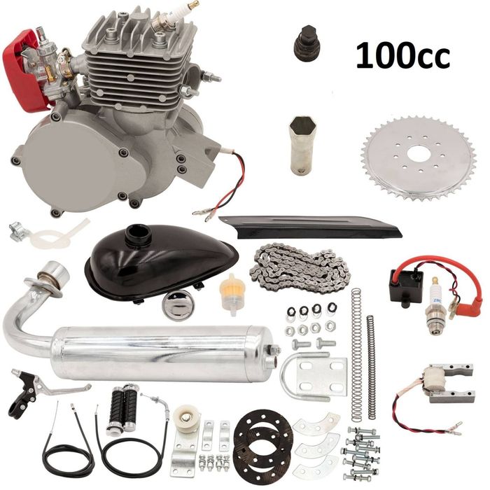 Велодвигател, двигател за колело, бензинов 80, 100cc (Налични)