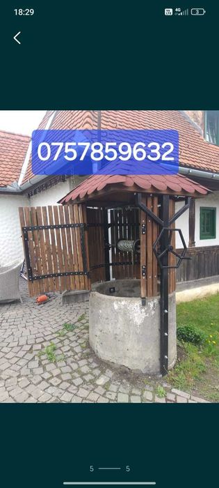 Fantanar puțuri fântâni curățim adâncim dezinfectam