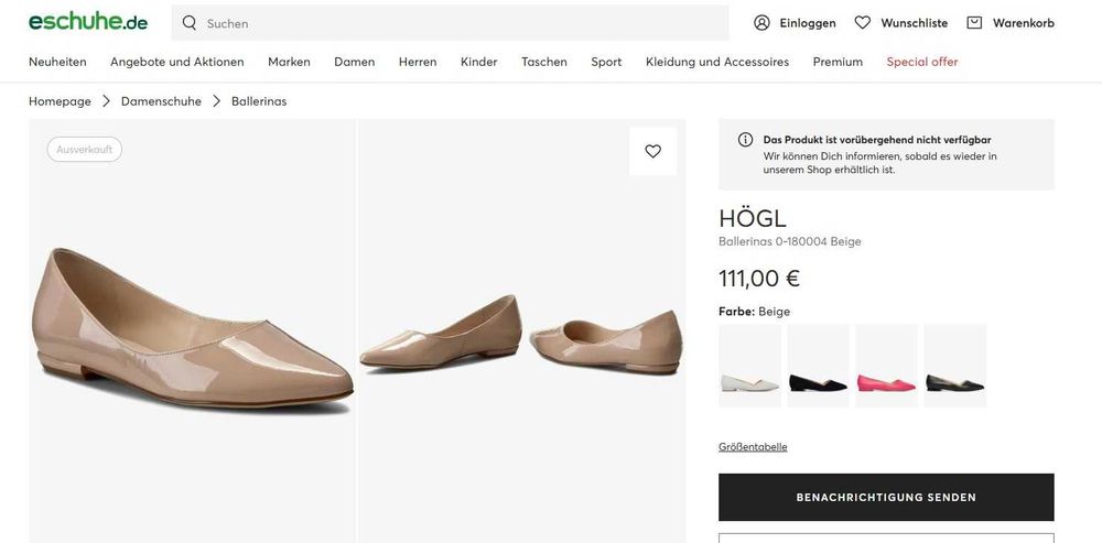 Продам туфли женские HOGL  38 1/2