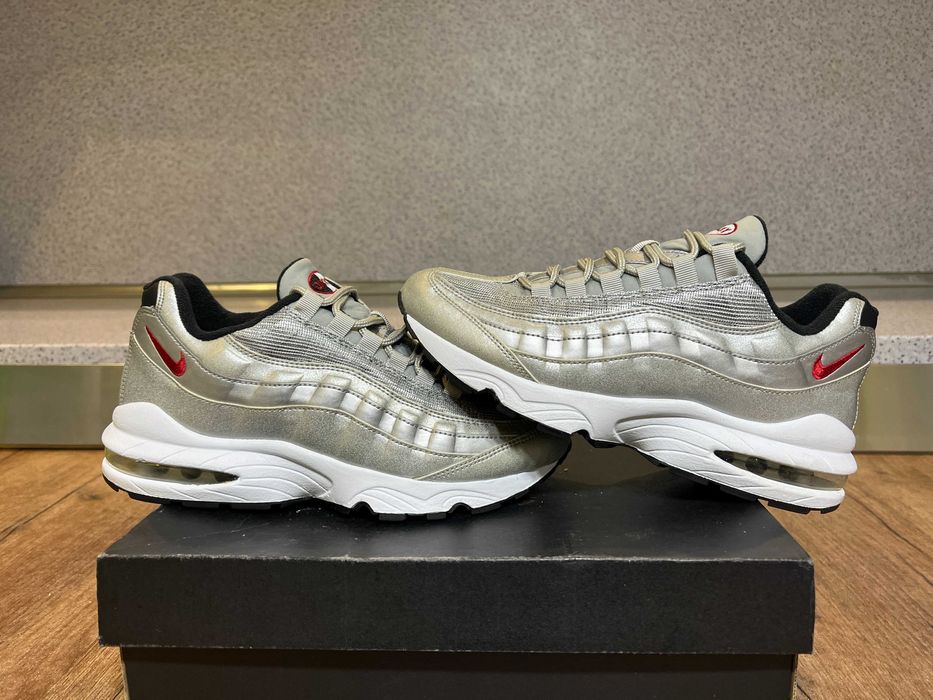 ОРИГИНАЛНИ *** Nike Air Max 95 QS GS / 'Silver Bullet' metallic silver