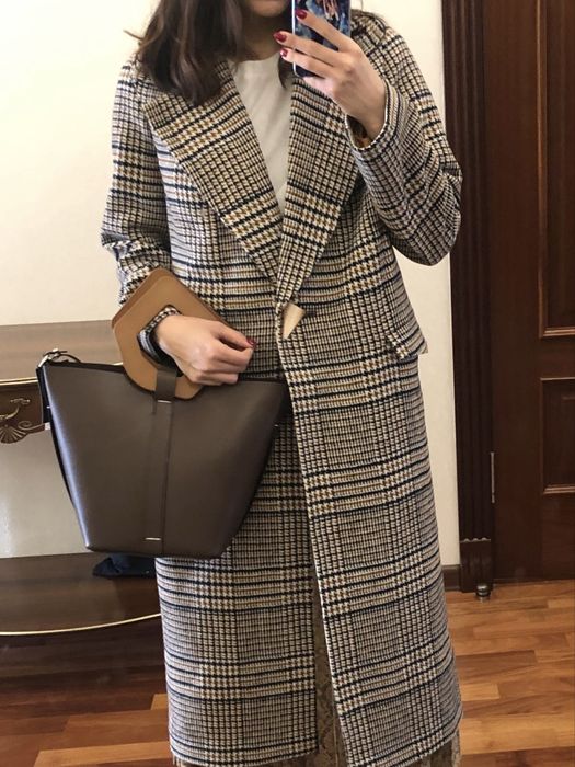 Сумка ZARA с деревянными ручками