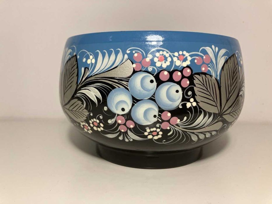 Оригинална руска дървена паница, ръчна изработка. Напълно нова