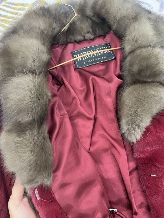 Норковая шуба соболь