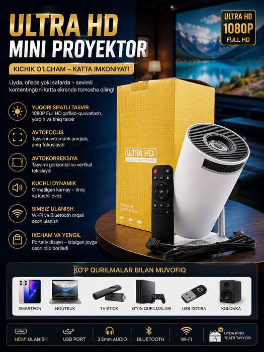 Android Projektor HY300