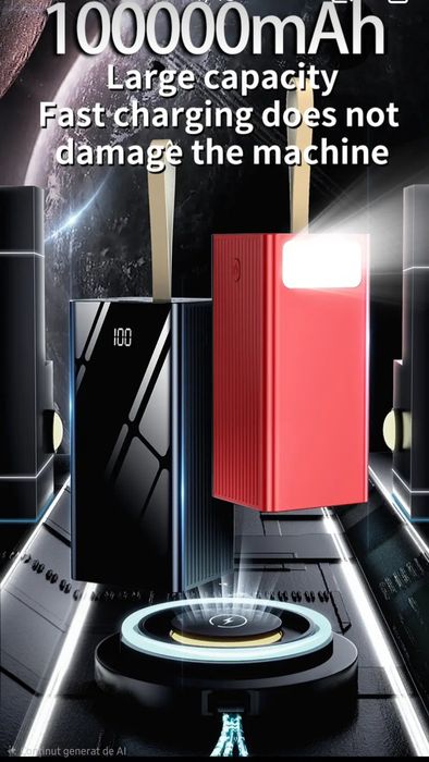 Baterie Externa  100.000 mAh /22.5 W / Incarcare rapidă.