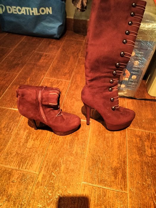 Cizme din piele intoarsa