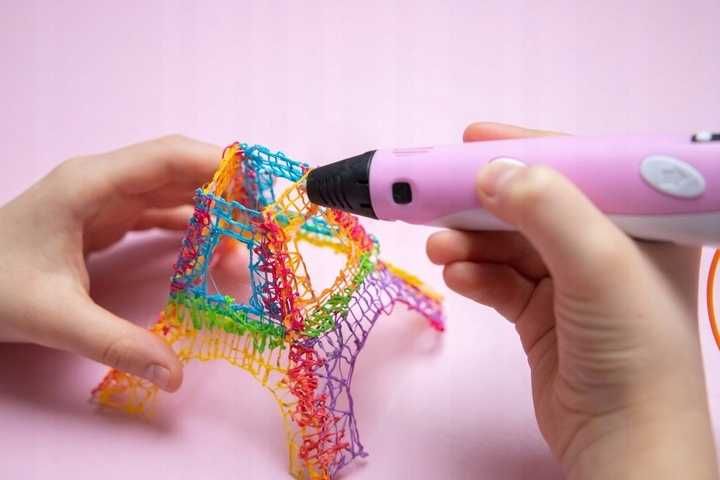 3D писалка за деца химикалка с 110м PLA Пълнители  3D Pen с LCD Дисплей