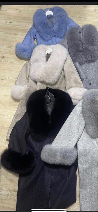 Palton lâna alpaca negru