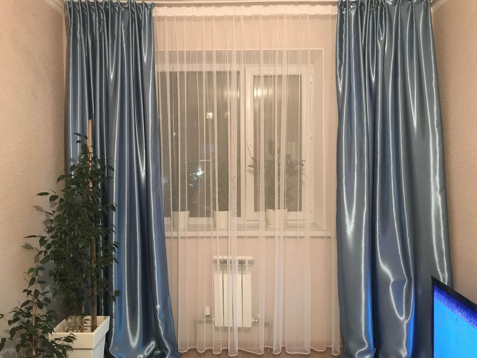 Тюль чисто белая новая