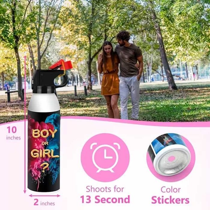 Разкриване пола на бебето Gender Reveal Парти спрей Момче или Момиче