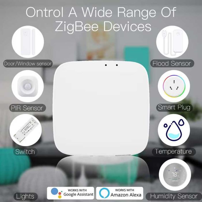 Hub gateway inteligent cu fir MOES Tuya ZigBee