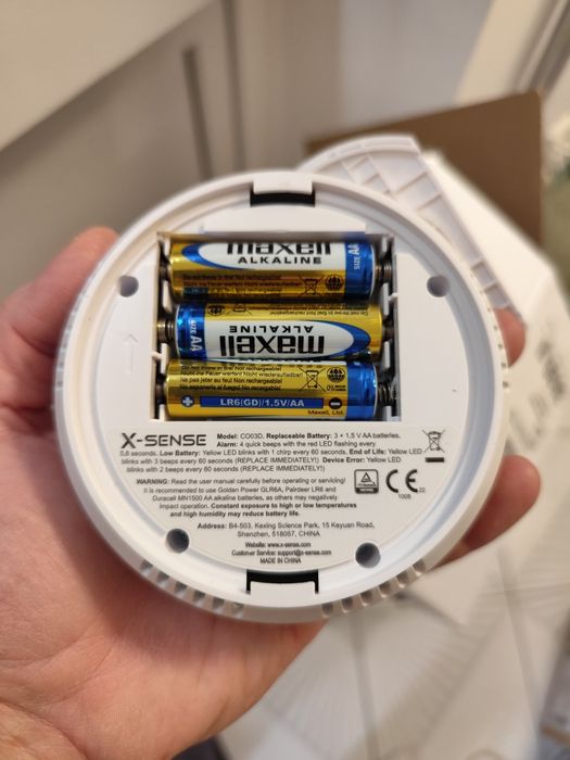 Detector Monoxid de Carbon (CO) X-Sense CO03D fum