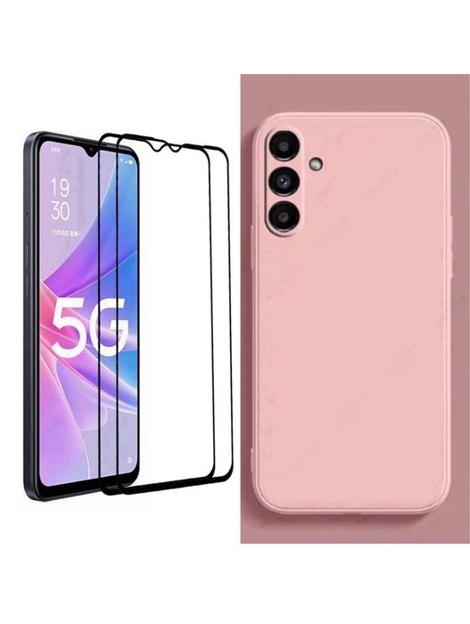 Samsung A22/A23/A25/A15/A24/A26 Husa TPU Catifea Inter + Folie Sticla