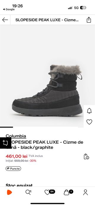 Columbia cizme de zapada 36